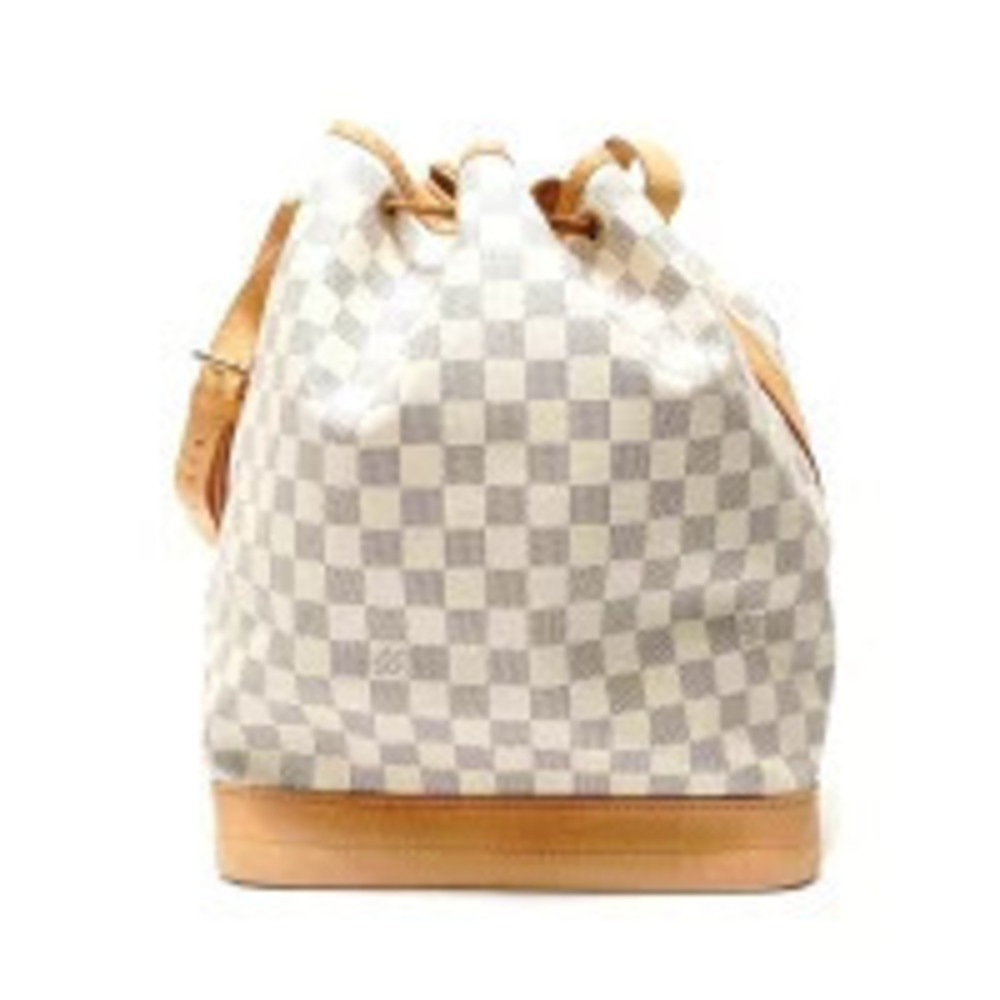 Louis Vuitton Noe Damier Azur White Shoulder Bag White
